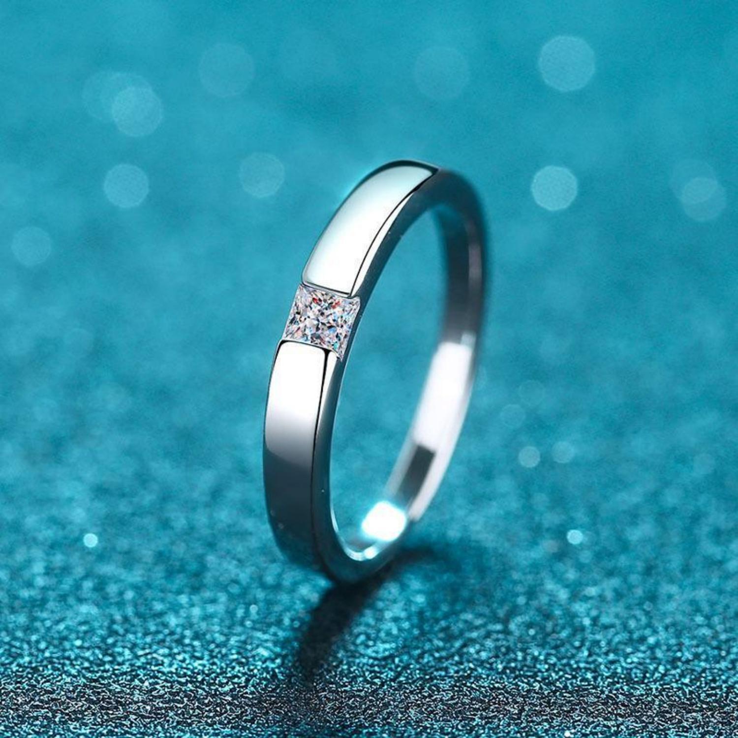 Stackable Matching Promise Rings For Couples In Sterling Silver - CoupleSets